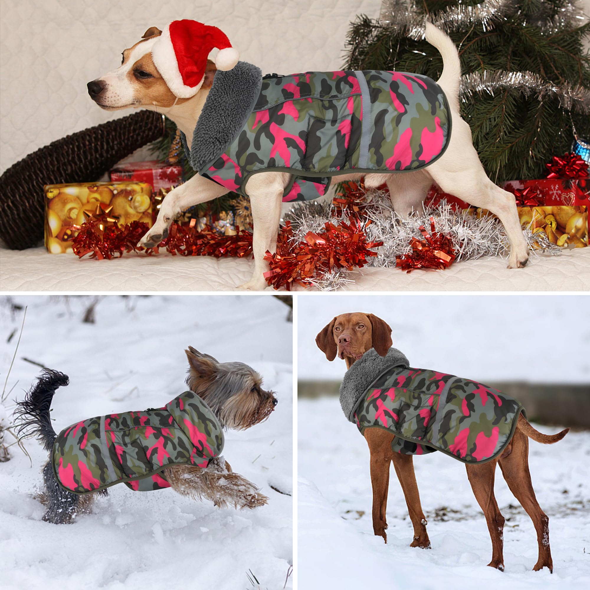 Boucles réglables du manteau Dogcheer pour un ajustement sûr