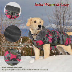 Intérieur polaire du manteau Dogcheer pour plus de chaleur et de douceur