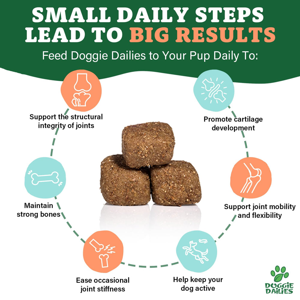 Doggie Dailies dosage par taille, répartition précise selon le poids