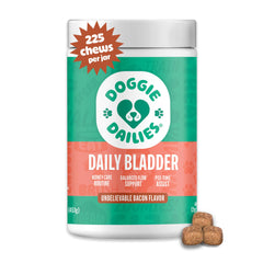 Doggie Dailies Cranberry Saveur Bacon – bouchées appétentes pour soutenir la vessie.