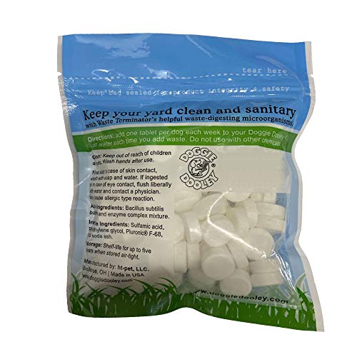 Sachet refermable Doggie Dooley, rangement pratique et fermeture sécurisée.