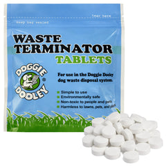 Tablettes Doggie Dooley terminateur pour déchets; entretien sûr de l’unité enterrée