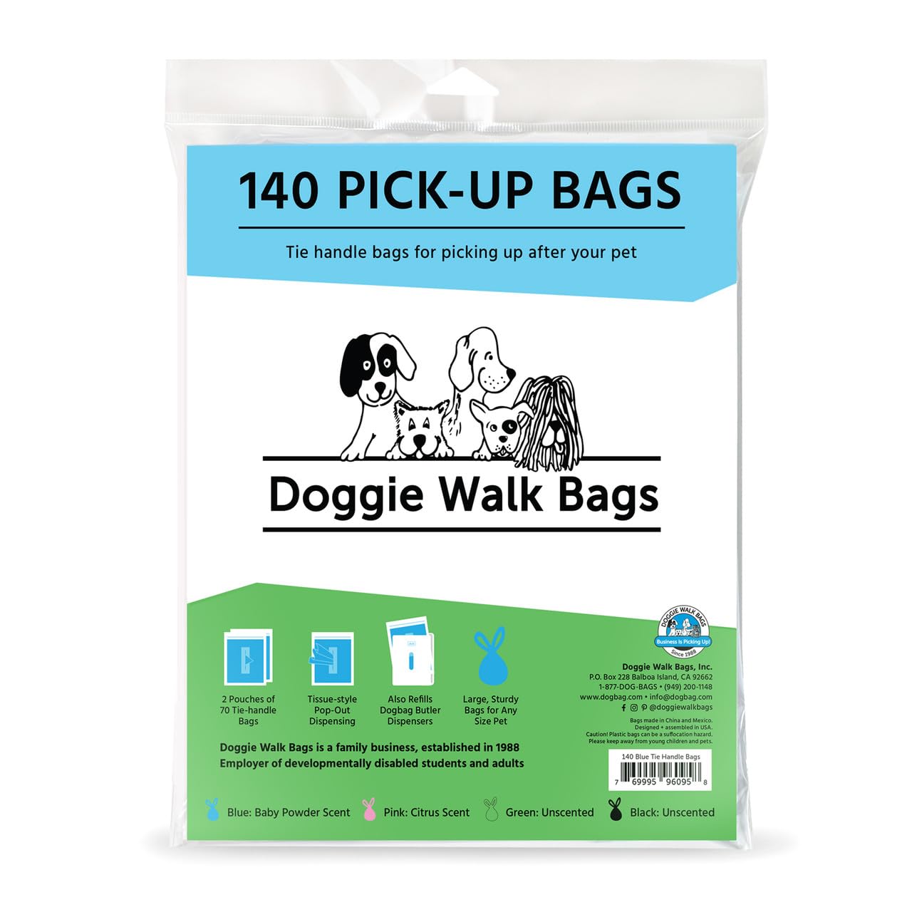 Doggie Walk Bags – dimensions 43 cm par 18 cm, pratique.