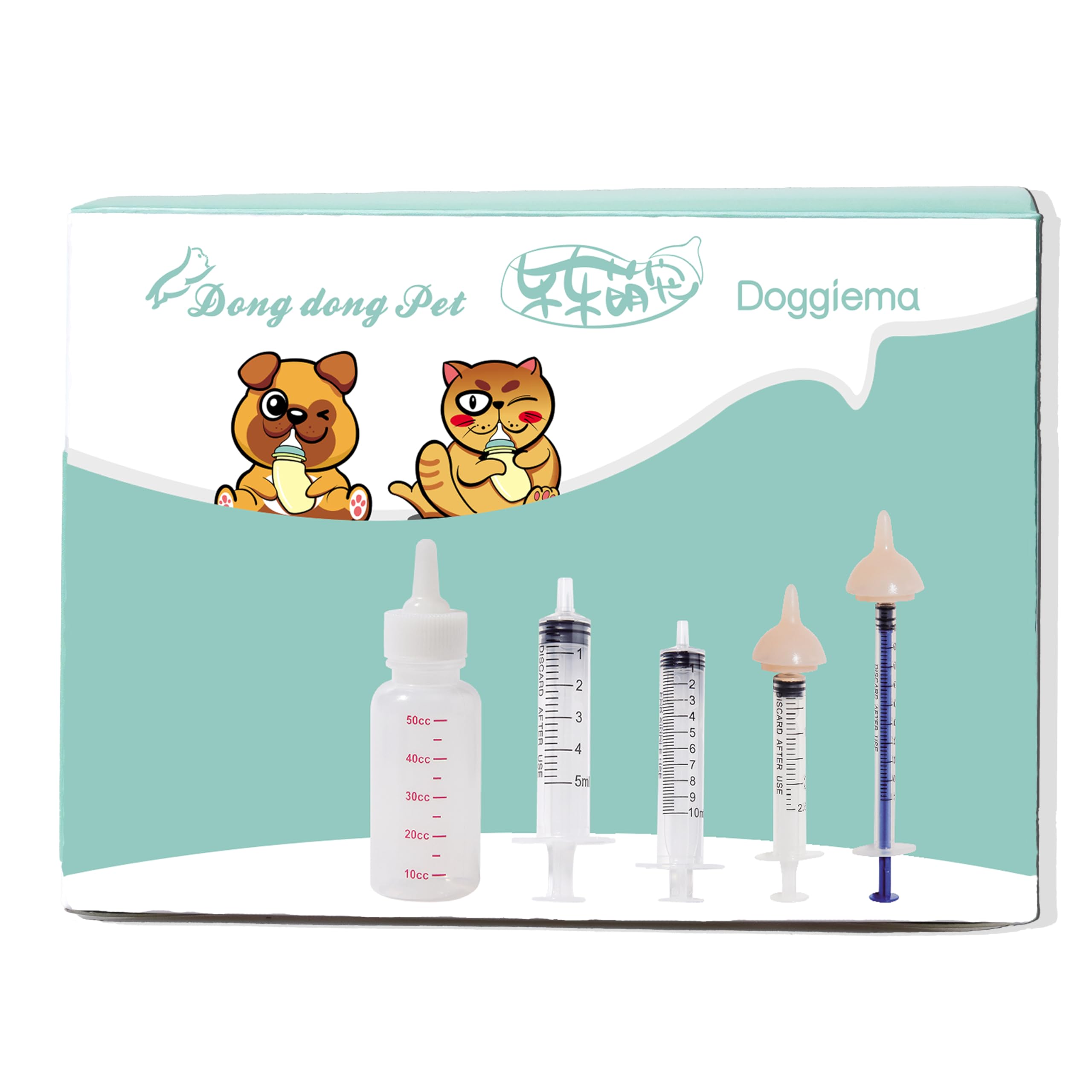 Doggiema tétine d'alimentation réaliste imite le lait maternel pour chiots.