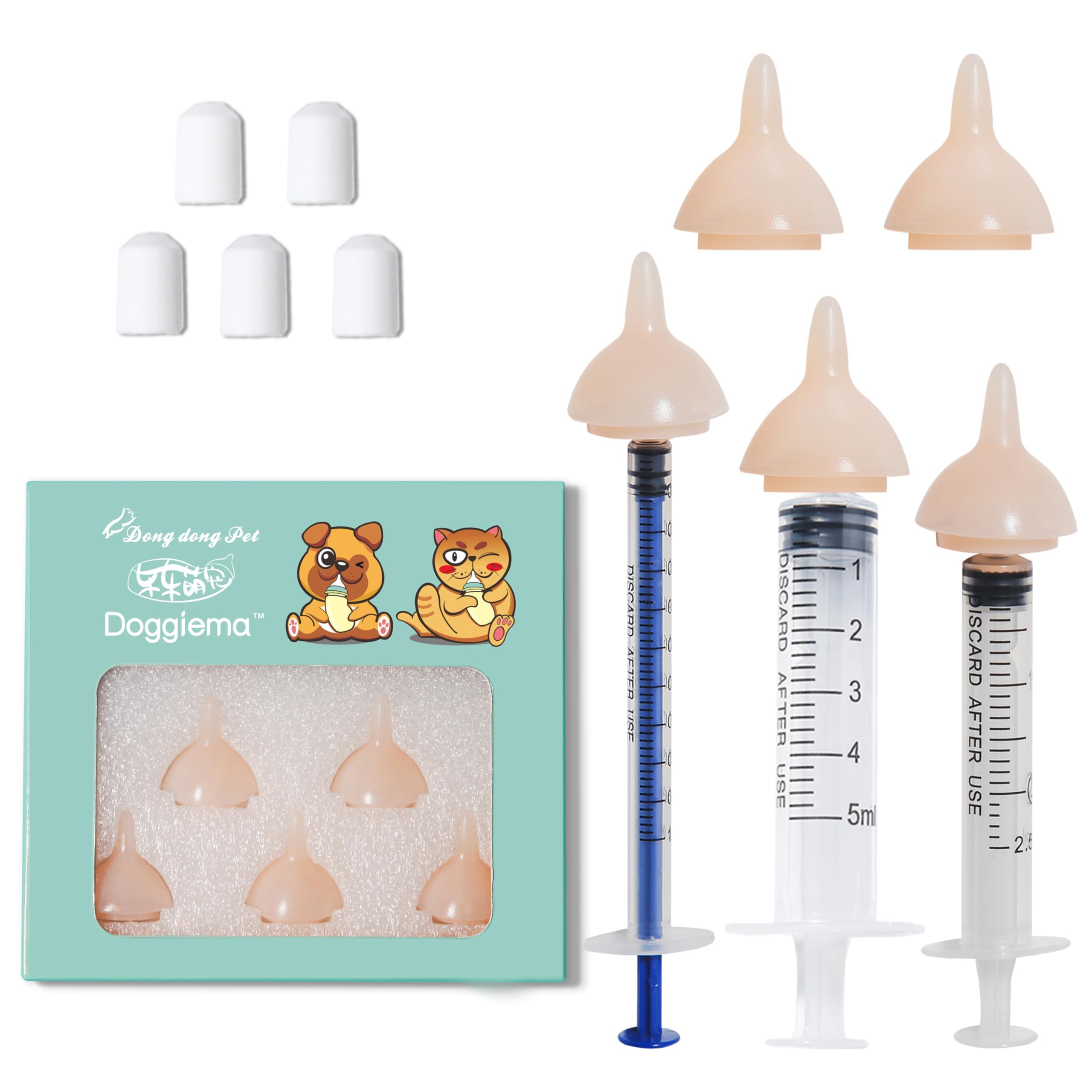 Doggiema tétine silicone douceur, nourrir chiots et chatons