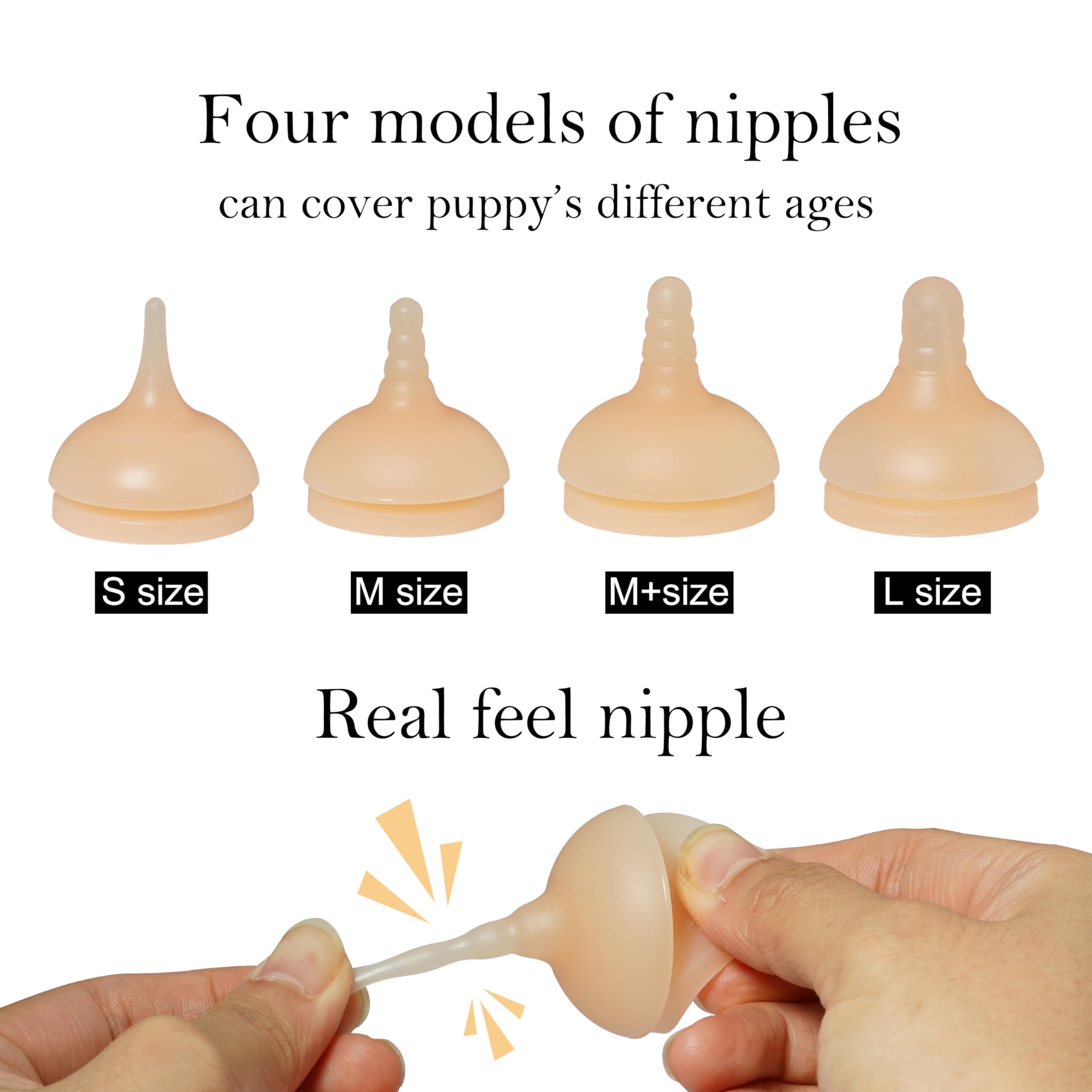 Doggiema tétine silicone XS pour chiot, douceur adaptée.