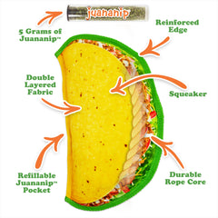 Doggijuana Tuffer chien mordant-durable: résistance pour les sessions de mordillage.