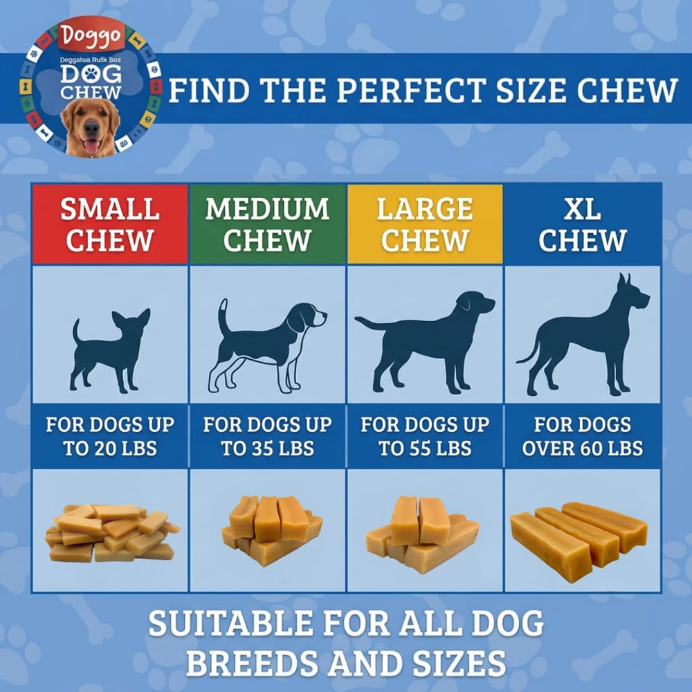 Doggo Dog Chew tailles variées pour tous les chiens