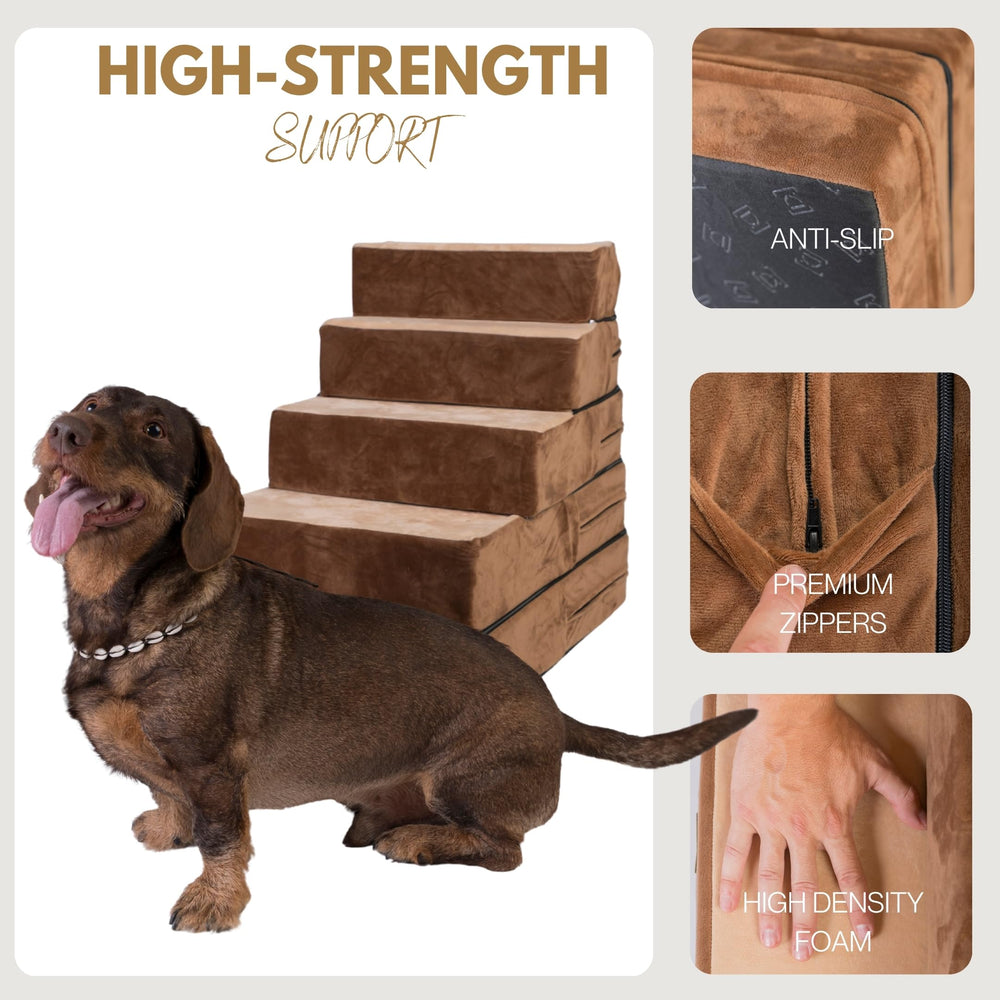DOGGO Selection escalier stable et robuste, soutien sûr pour petits chiens.