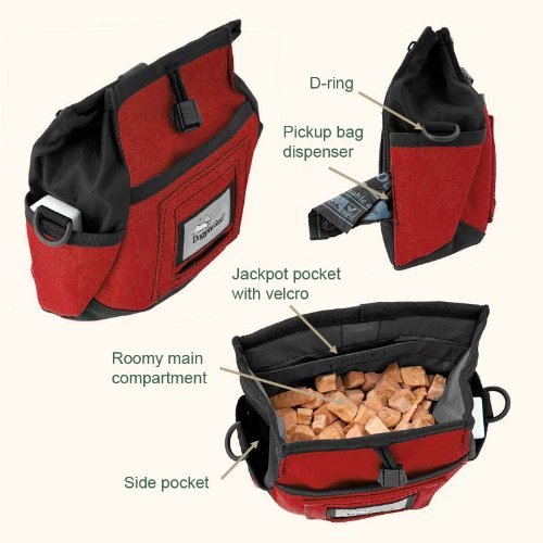Doggone Good Rapid Rewards grande poche avant Velcro, idéale pour friandises et clickers.