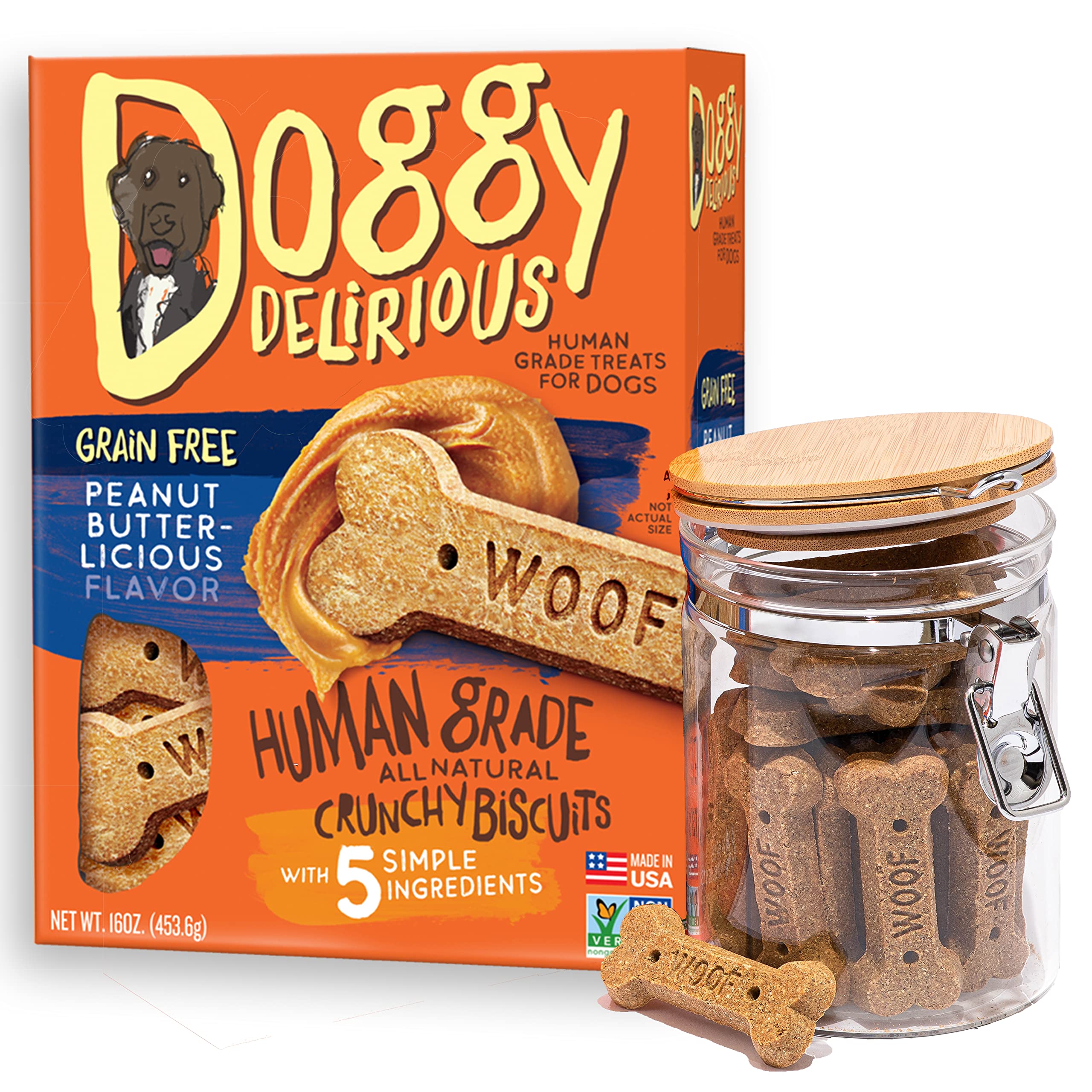 Doggy Delirious os croquant patate douce, collations nutritives pour chiens.