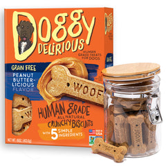 Doggy Delirious os croquant patate douce, collations nutritives pour chiens.