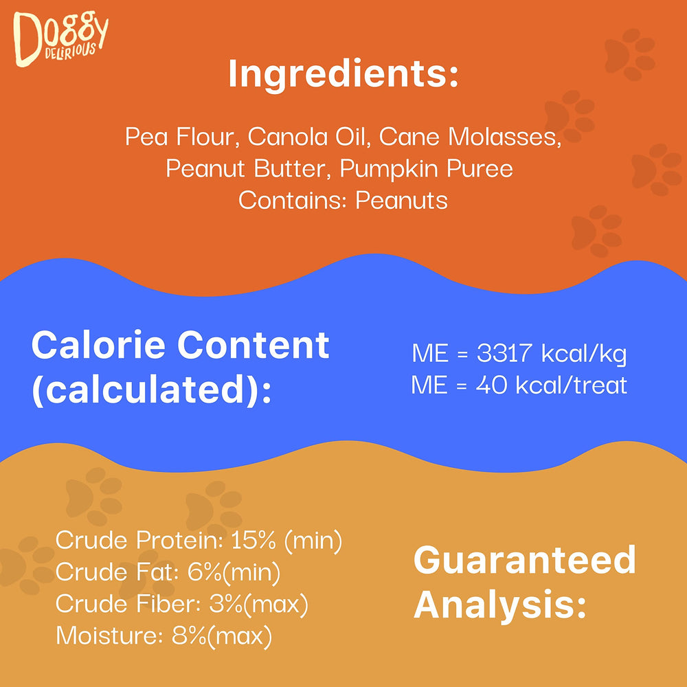 Doggy Delirious os croquant sans céréales, friandise adaptée à toutes les tailles.