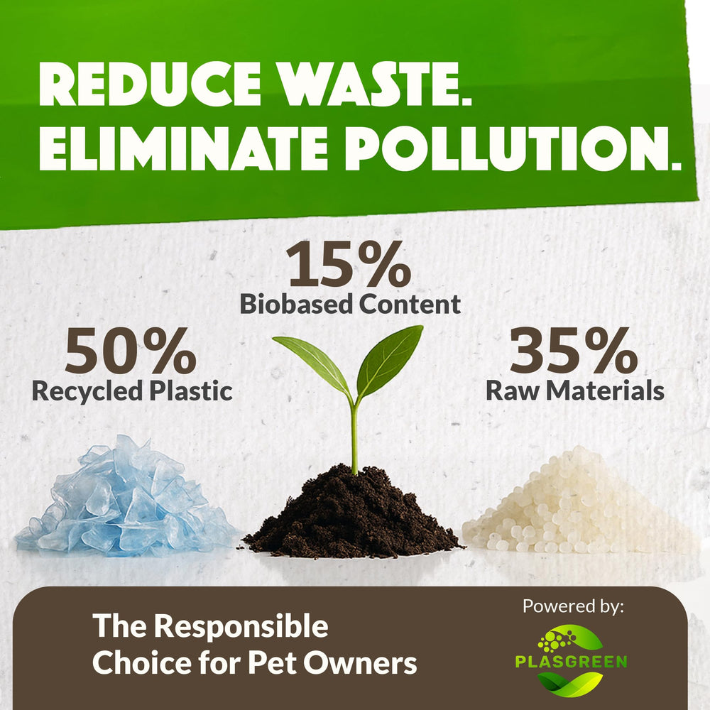 Sacs Doggy Do Good avec 15 pourcent matière biosourcée, solution respectueuse.