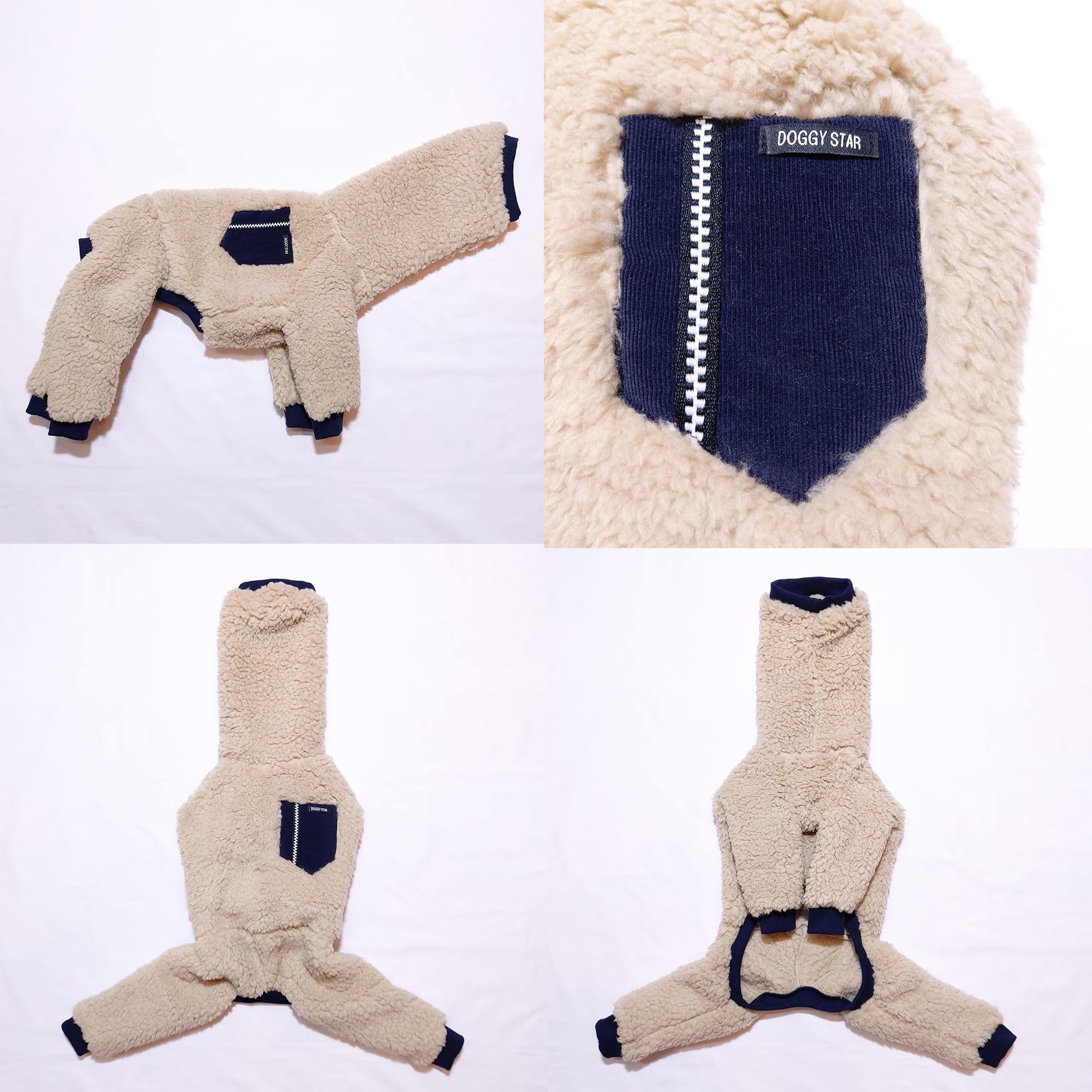 Doggystar détail matière polaire douce — texture confortable pour les sorties.