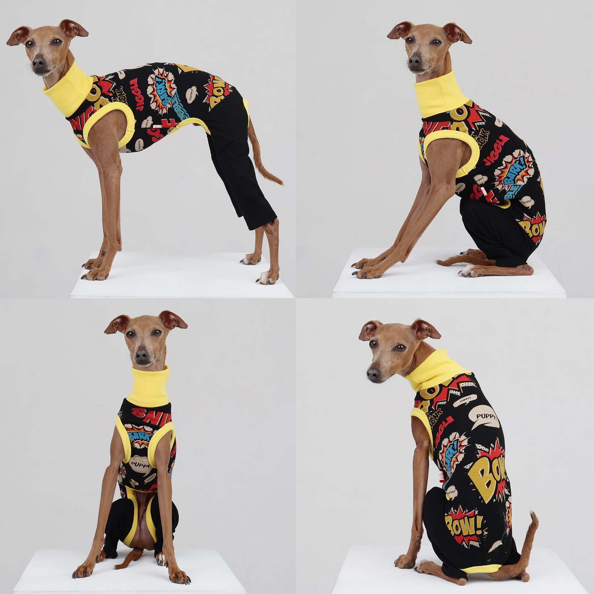 Doggystar nœud noir et couture soignée pour le style