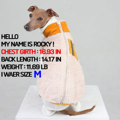 doggystar manteau zippé polaire chaud pour lévrier italien, adaptation parfaite