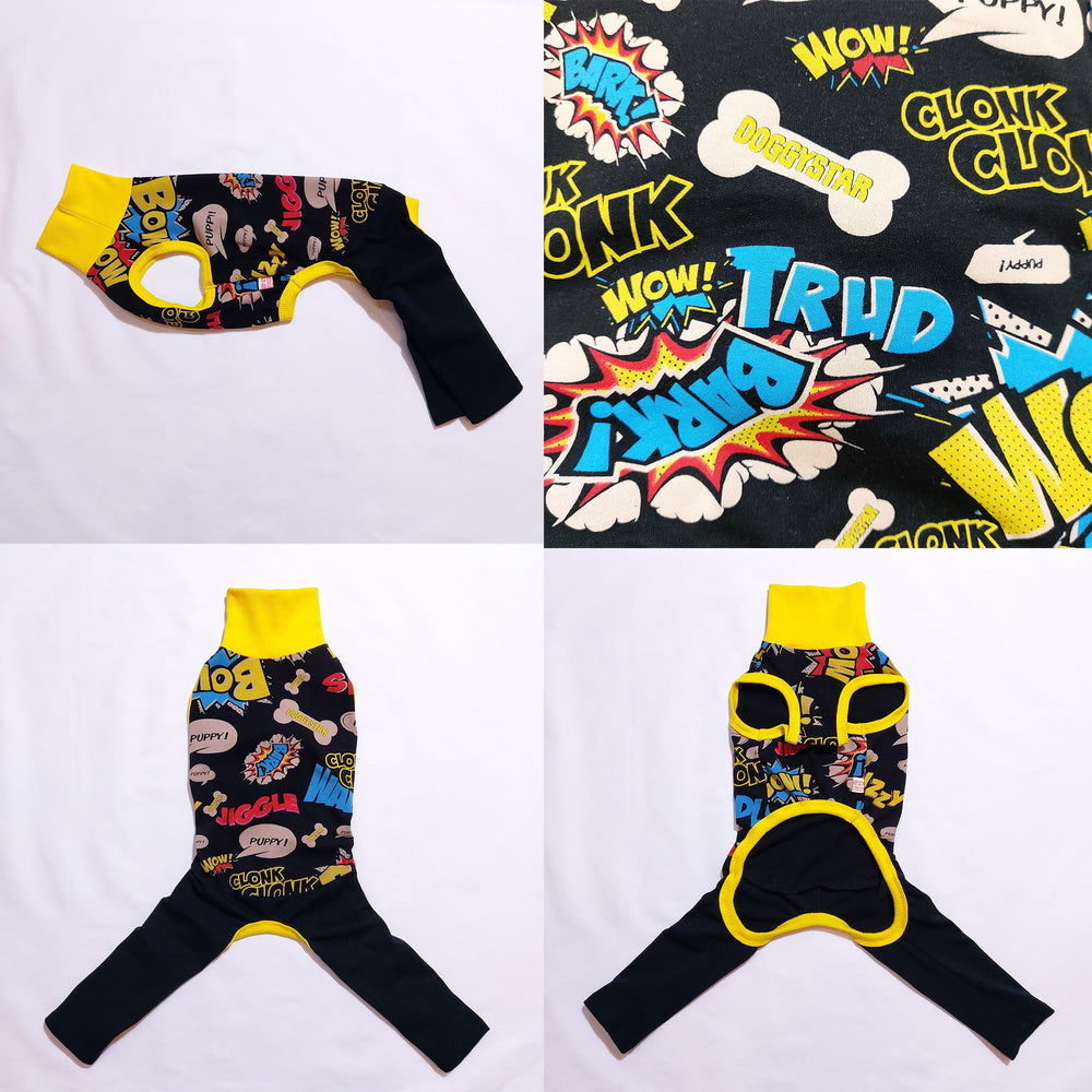 Doggystar détail tissu coton élastique, liberté de mouvement