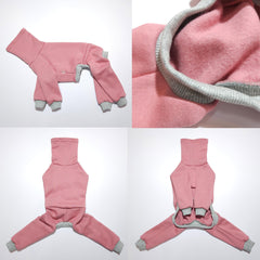 DoggyStar Polaire Douce Lévrier Italien Rose Pâle — matière extensible et chaleur légère.