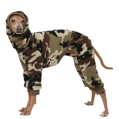 Veste doggystar pour lévrier italien, vue avant, chaleur et confort en extérieur.