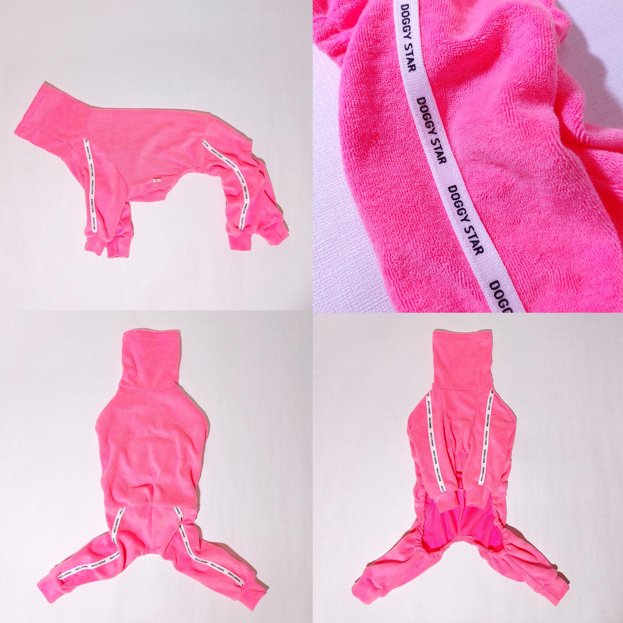Doggystar manches longues et tissu extensible, liberté de mouvement.