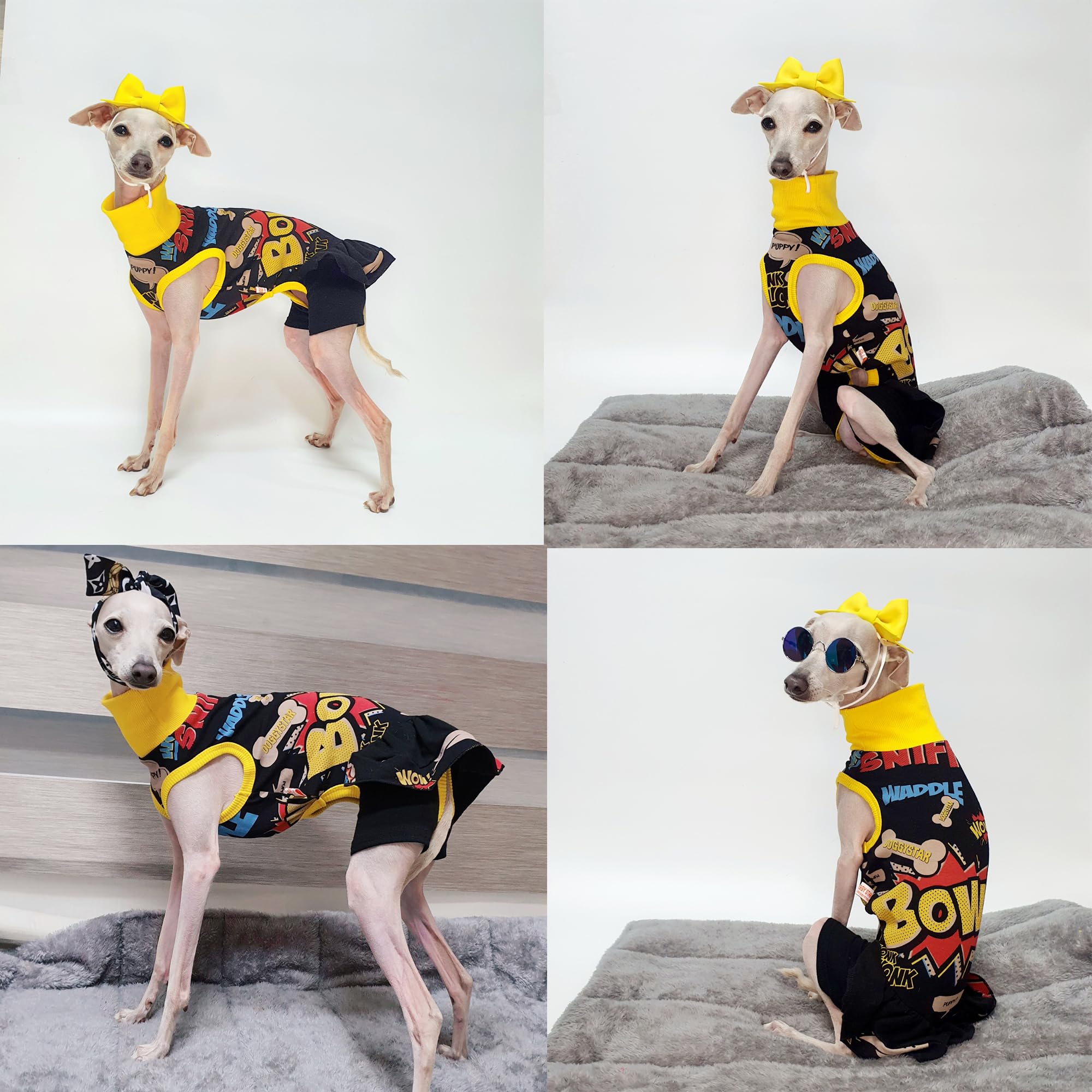 Doggystar vue profil dos, coupe fluide qui suit les mouvements.