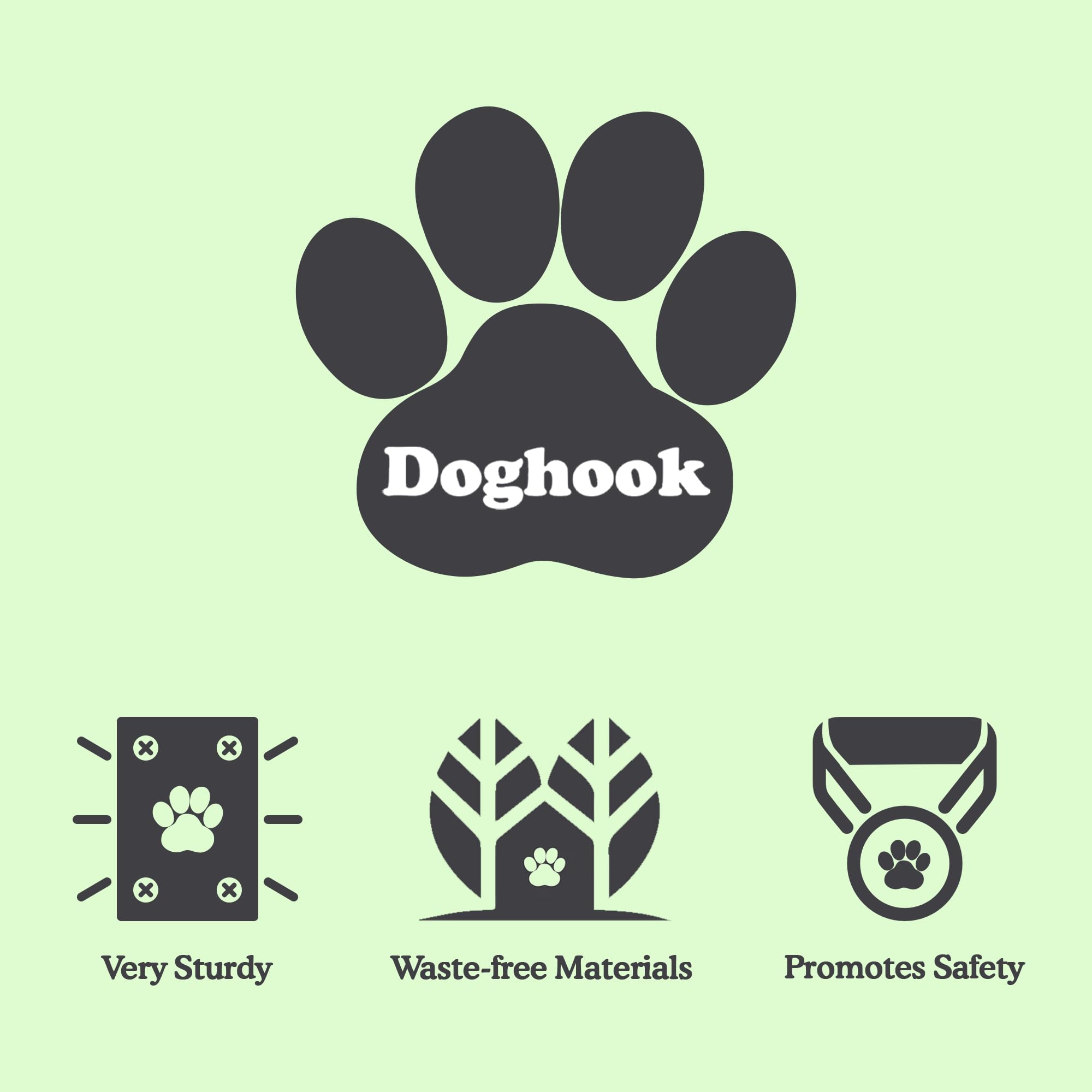 Doghook – sécurité pour grandes races assure une retenue fiable.