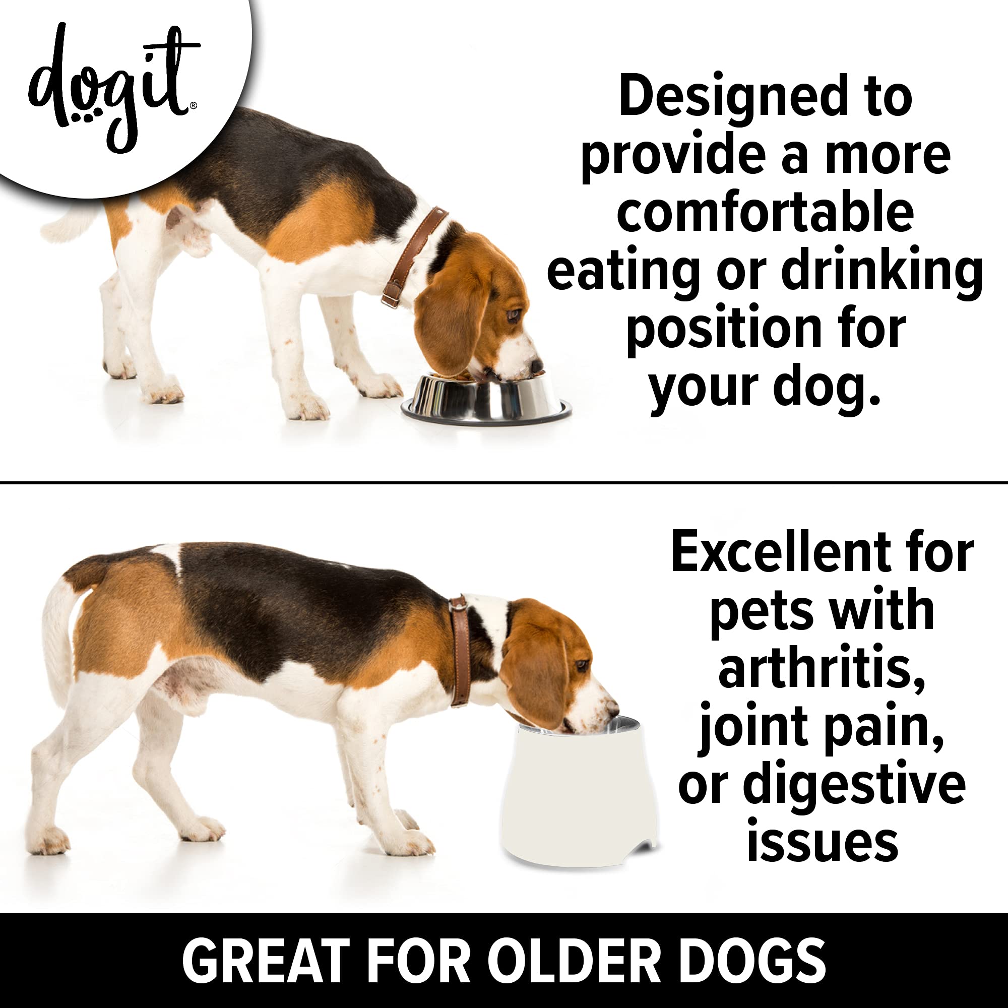 Dogit bol antiderapant pieds : bol stable qui ne glisse pendant le repas