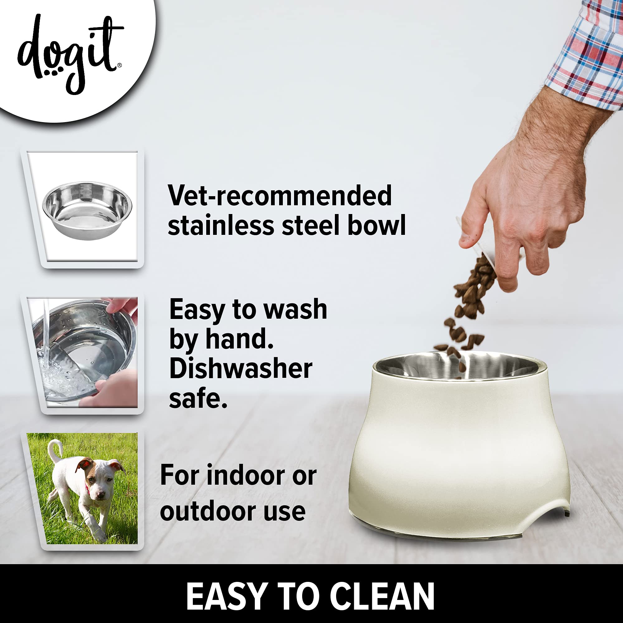 Dogit bol pour chat : peut aussi servir comme bol nourriture