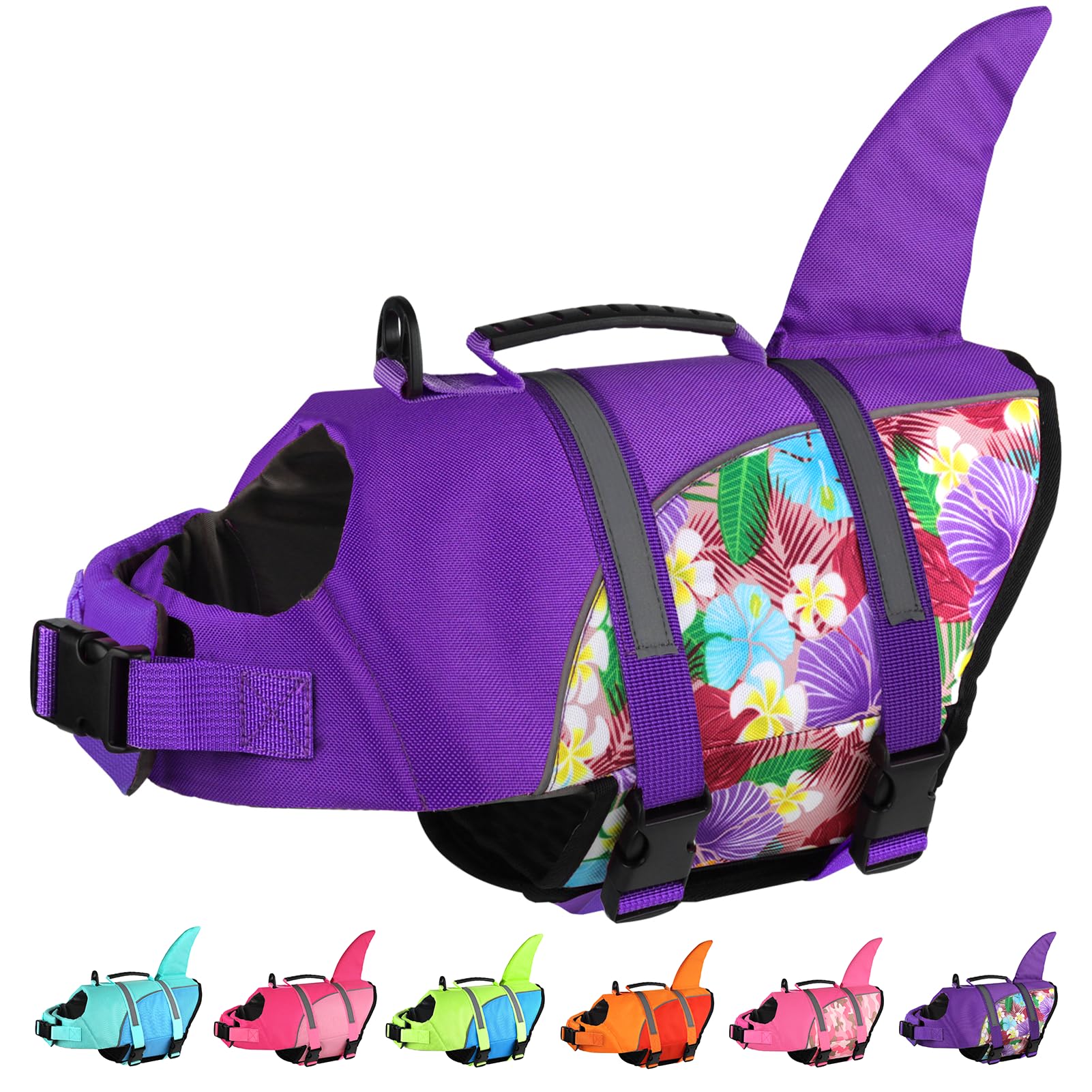 Doglay gilet chien design requin: visibilité accrue lors des activités nautiques.
