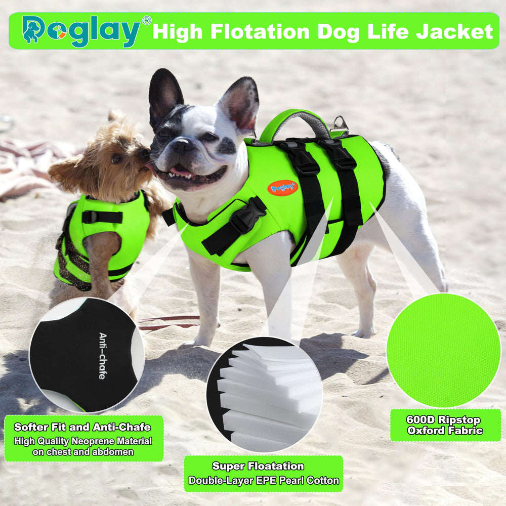 Doglay double d-rings: portage et accessoires pratiques.