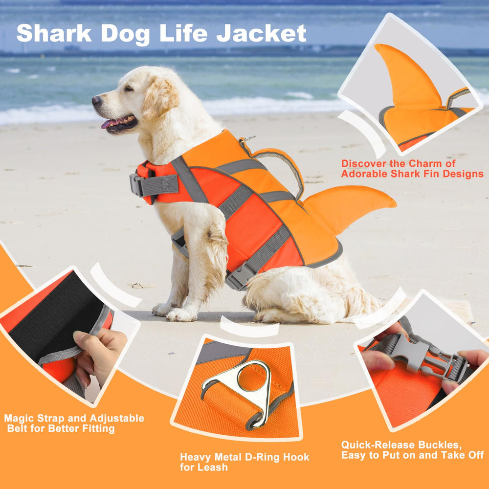 Doglay gilet chien avec poignée de secours pour aide en nage.