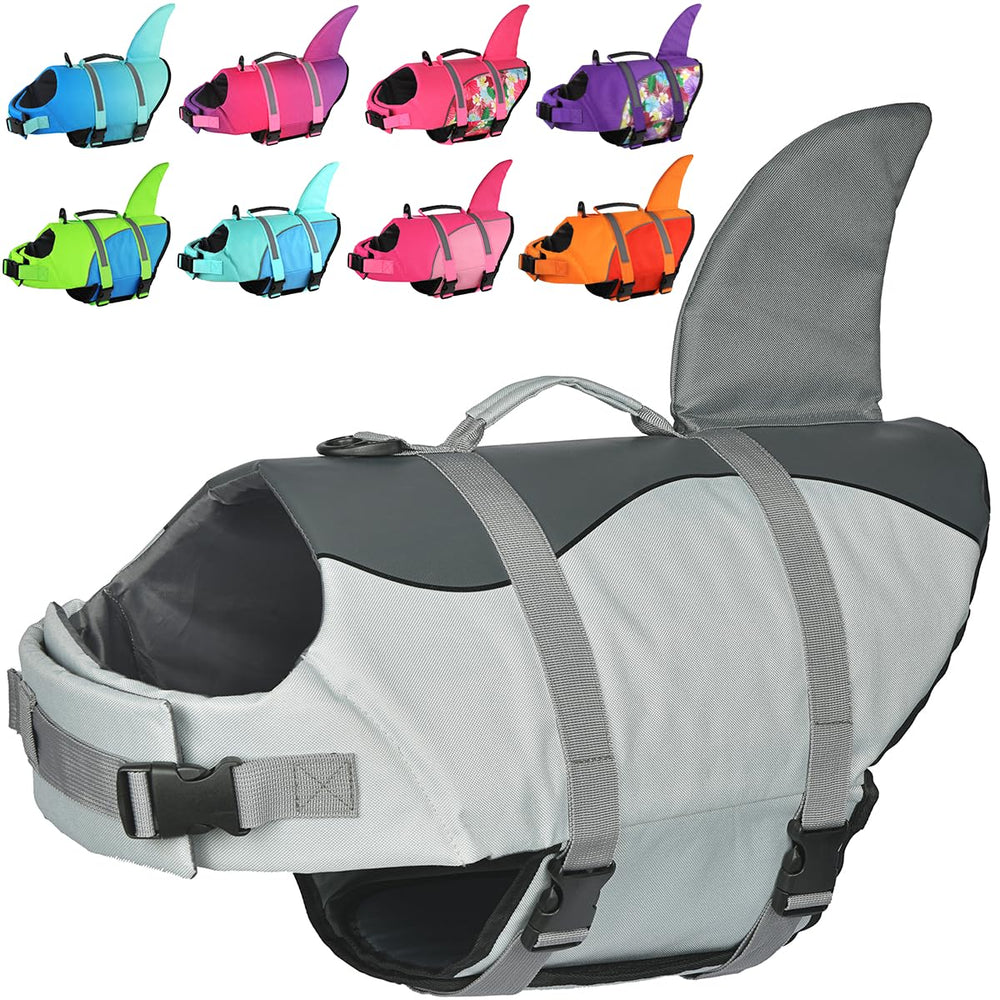 Doglay gilet de vie chien réquin – vue avant, flottaison efficace pour la natation