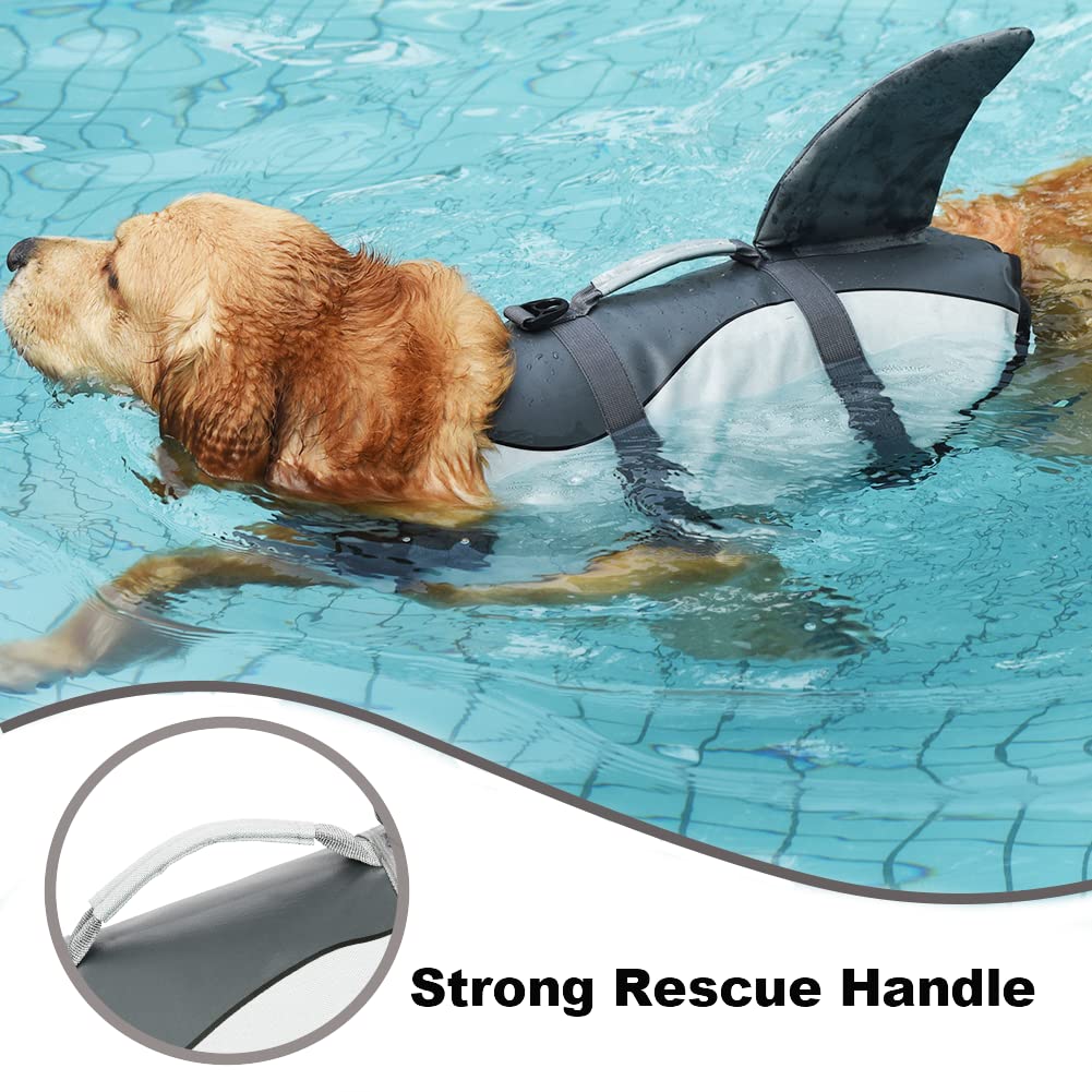 Doglay gilet de vie chien réquin – poignée de sauvetage pour interventions