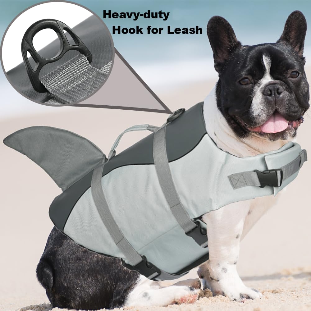 Doglay gilet de vie chien réquin – sangles réglables et boucles rapides sécurisent l’ajustement