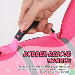 Doglay gilet sauvetage chien, boucles ajustables pour un ajustement sûr
