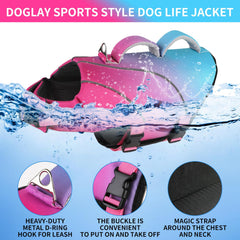 Doglay gilet sauvetage chien flottaison avancee pour nage facile et durable.