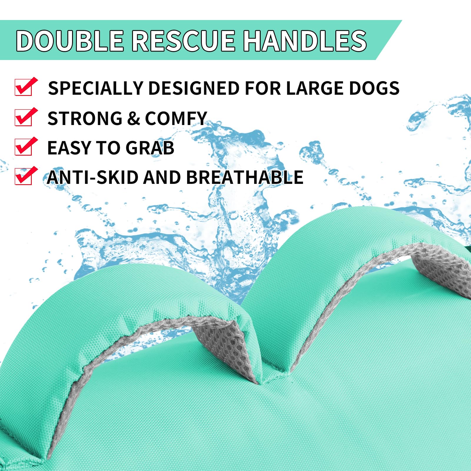 Doglay gilet sauvetage chien, mesh ventral doux pour limiter les frottements