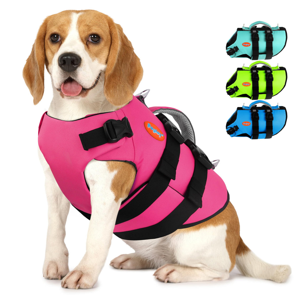 Doglay gilet sauvetage chien néoprène, flottabilité élevée et confort.
