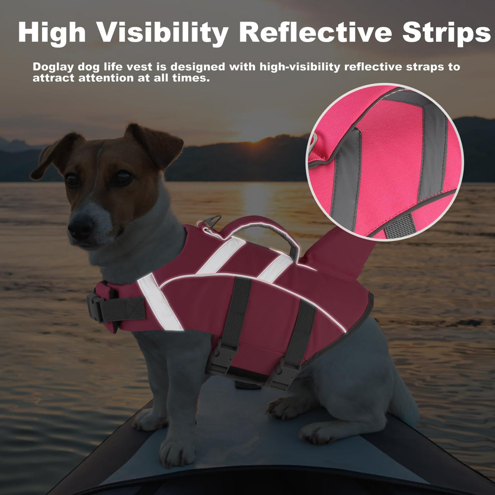 Doglay gilet sauvetage chien poignée de secours pour aide en urgence