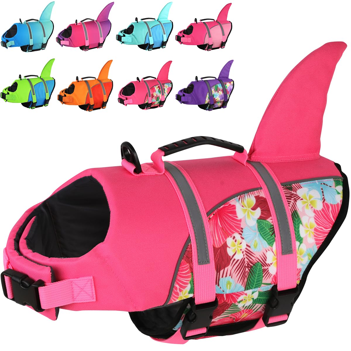 Doglay gilet sauvetage chien design requin pour nage en sécurité