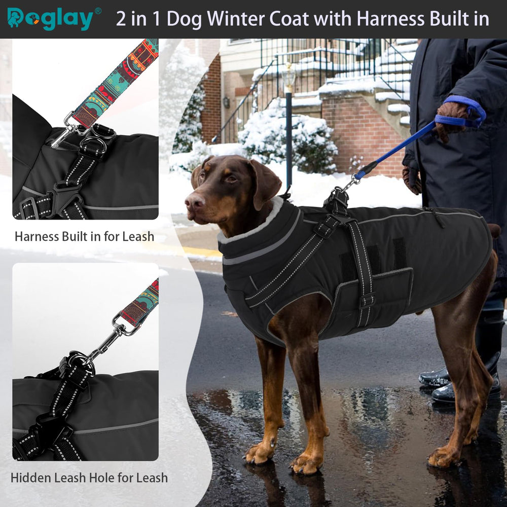 Doglay manteau chien imperméable avec poches pratiques pour les sorties pluvieuses
