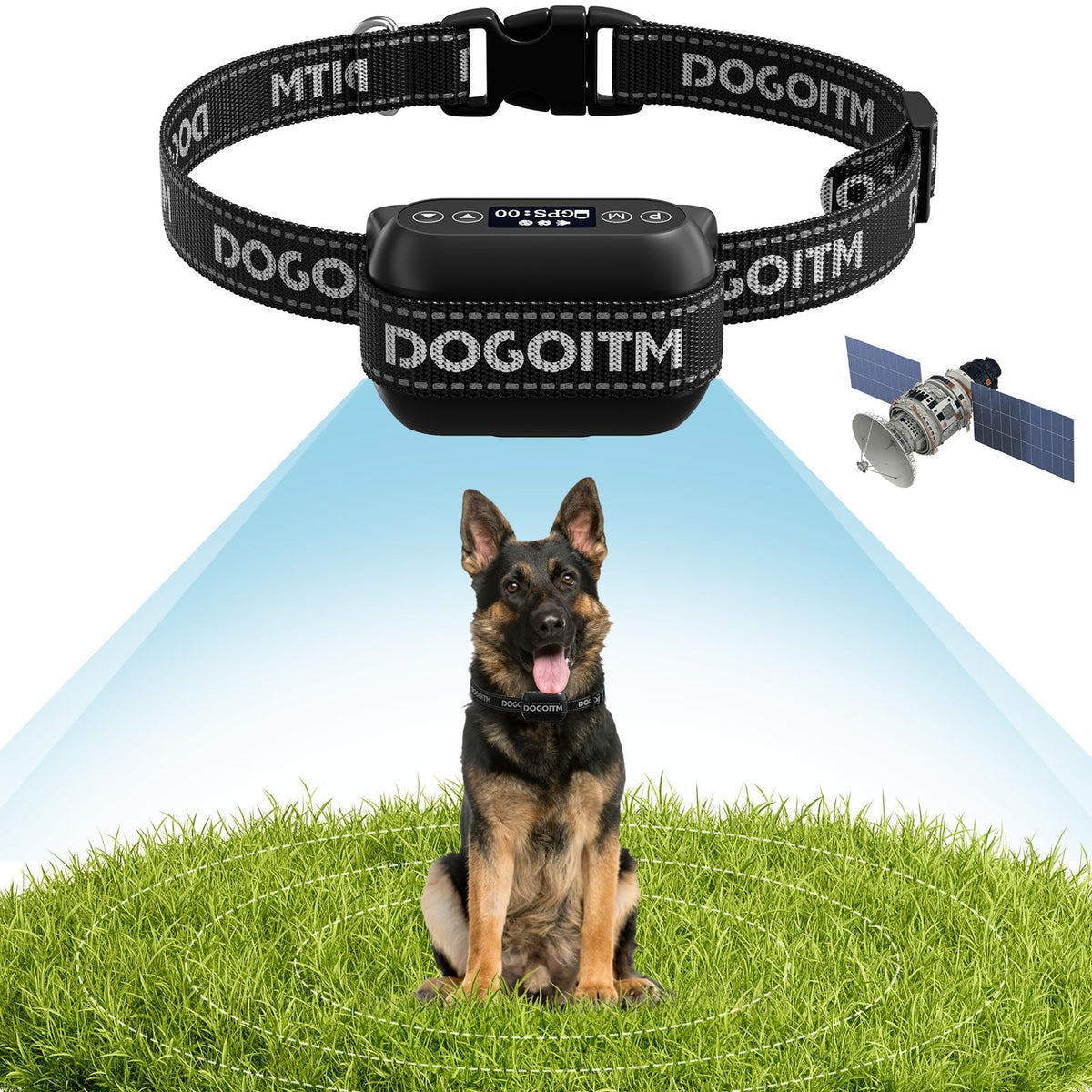 Clôture sans fil DOGOITM avec 3 modes d’avertissement pour sécurité du chien.