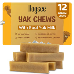 Dogsee Original friandises Yak emballage Himalaya, favorise une mastication naturelle.