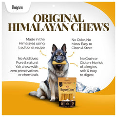 Dogsee Original friandises Yak texture dur, mastication longue durée.
