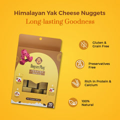 Dogsee Yak Chews Nuggets dentaires : aides potentielles à l’hygiène buccale pendant le jeu.
