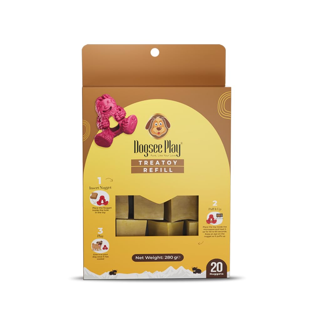 Dogsee Yeti Toy Refill Pack : réutilisez le pack pour des sessions continues et propres.