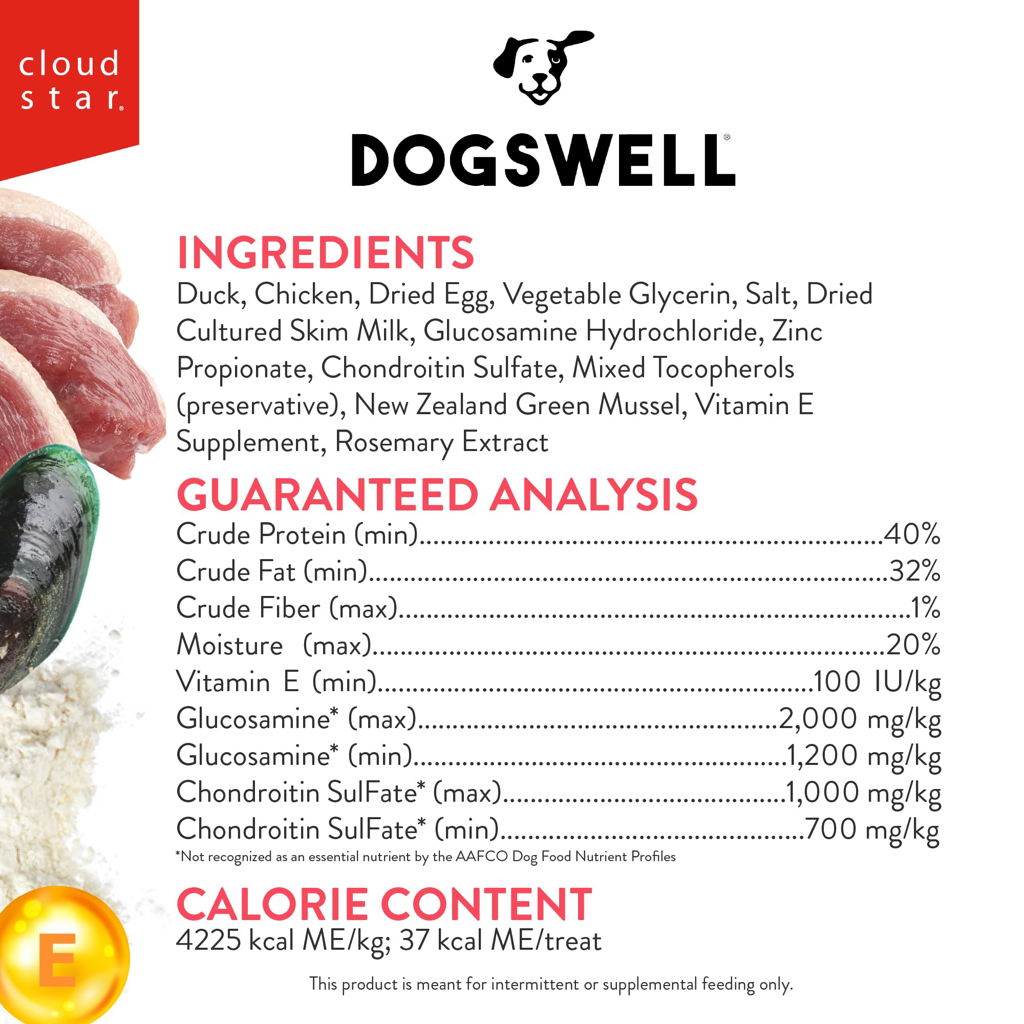 DOGSWELL friandises sans céréales, option légère pour chiens sensibles.