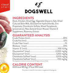 DOGSWELL friandises sans céréales, option légère pour chiens sensibles.