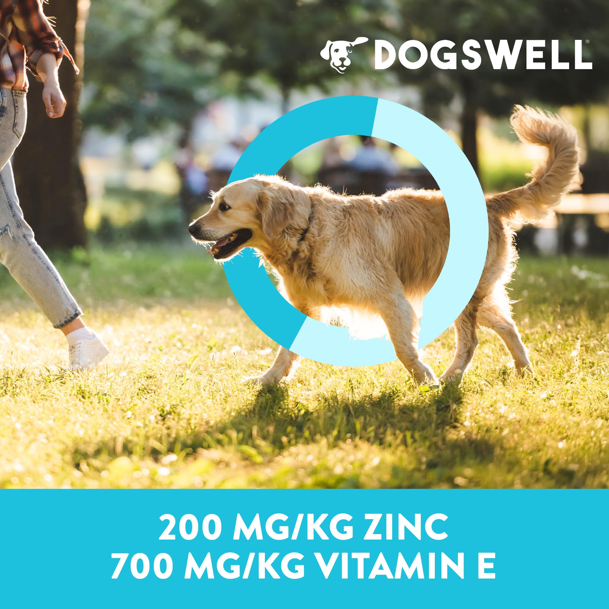 Dogswell Biotine et Zinc – soin peau et pelage éclatant.
